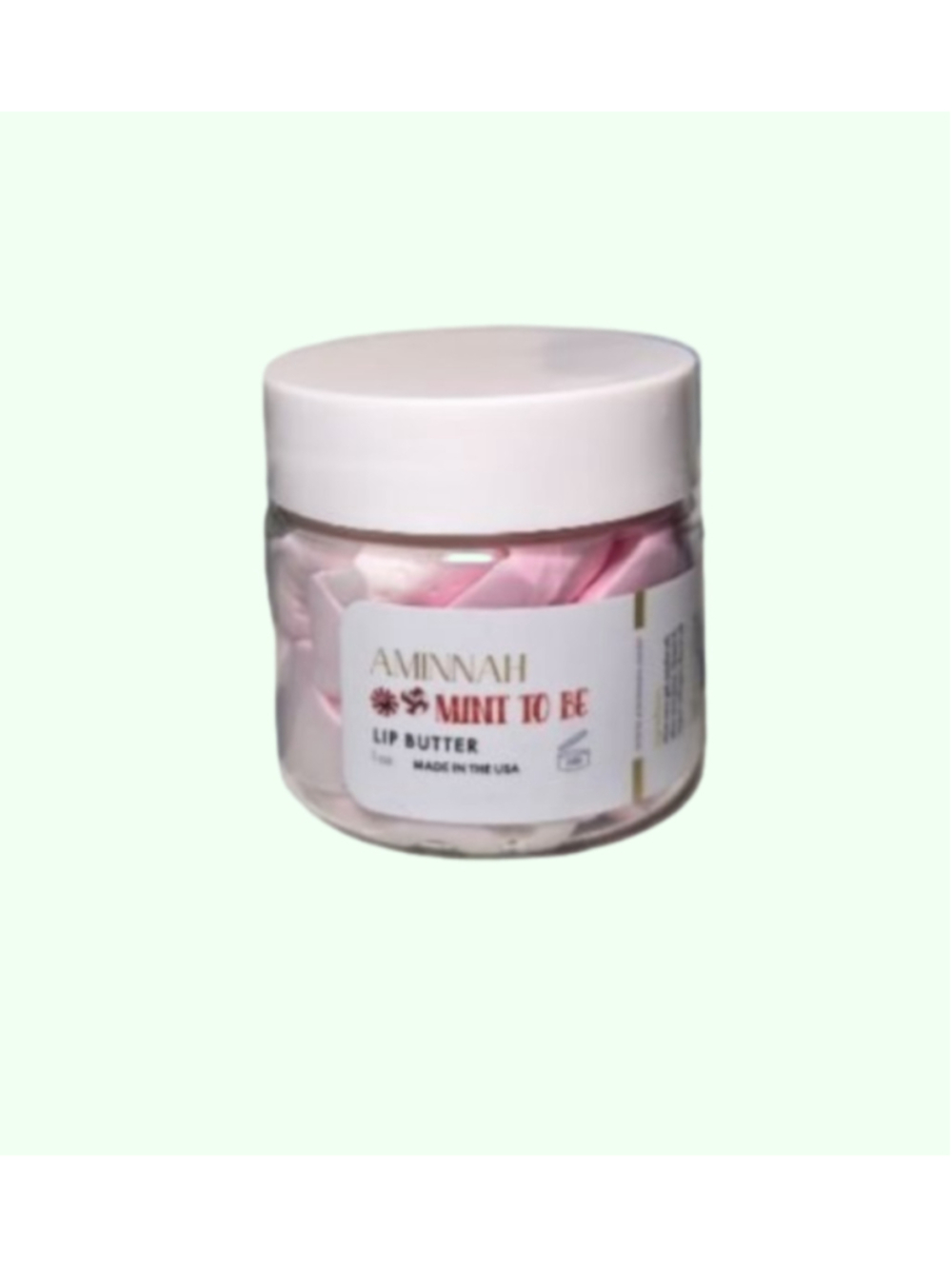 Aminnah Mint To Be Lip Butter One Size Pink White